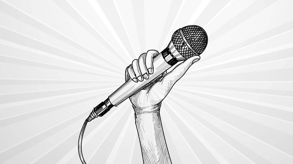 main-fond-croquis-microphone-discours